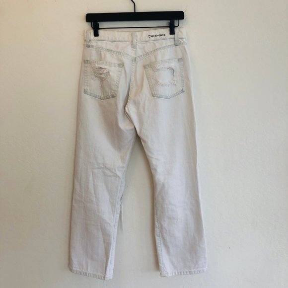 Carmar White Distressed Jeans - Picture 2 of 15